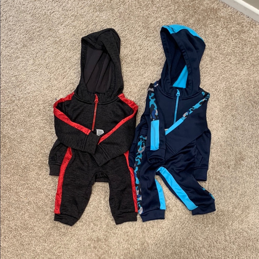 🌺Athletic Baby Hooded Jumpsuits Set